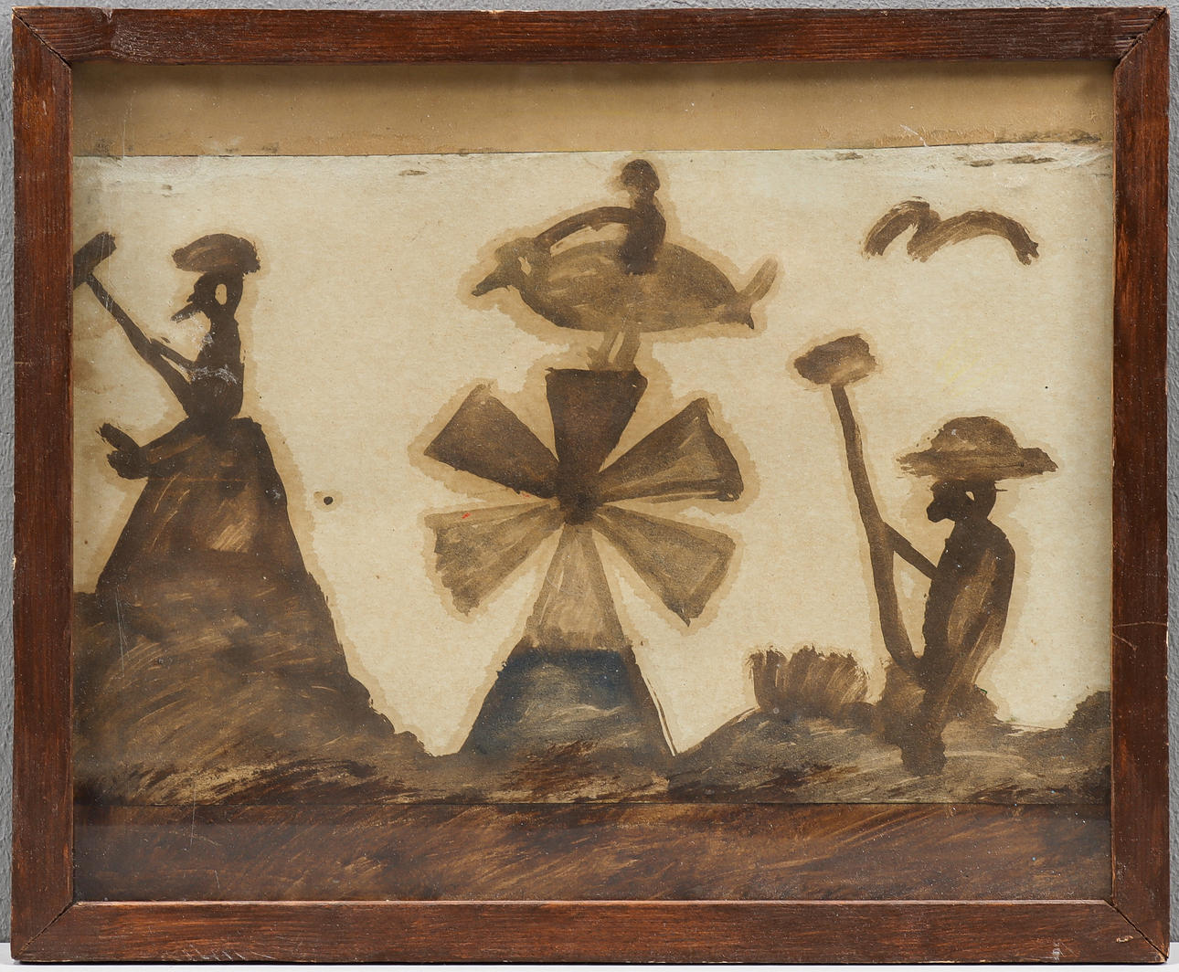 NILS "BJÖRNJÄGARN" RUNDGREN. Mixed media, unsigned.