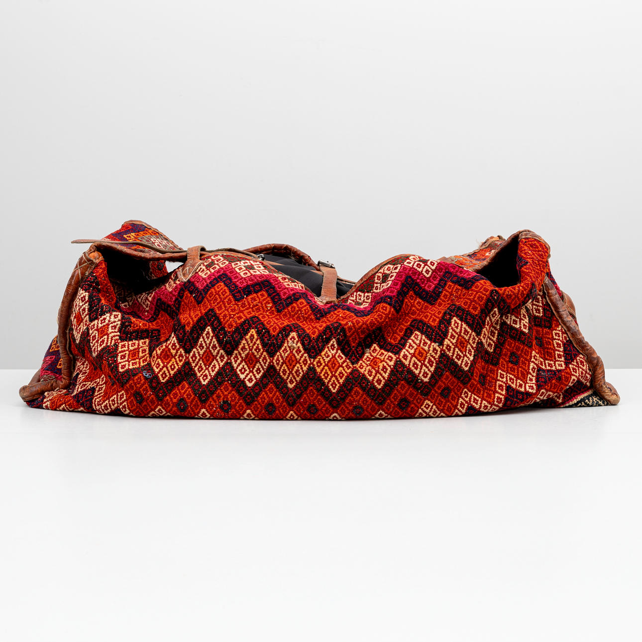 BAG, wool and leather.