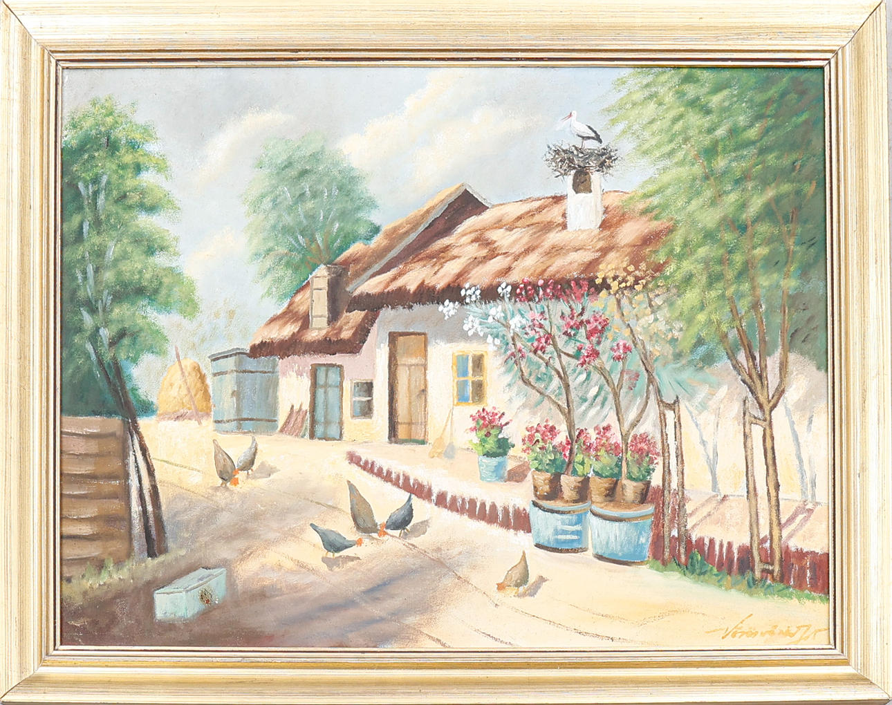 OIDENTIFIERAD KONSTNÄR. Oil on canvas, signed.