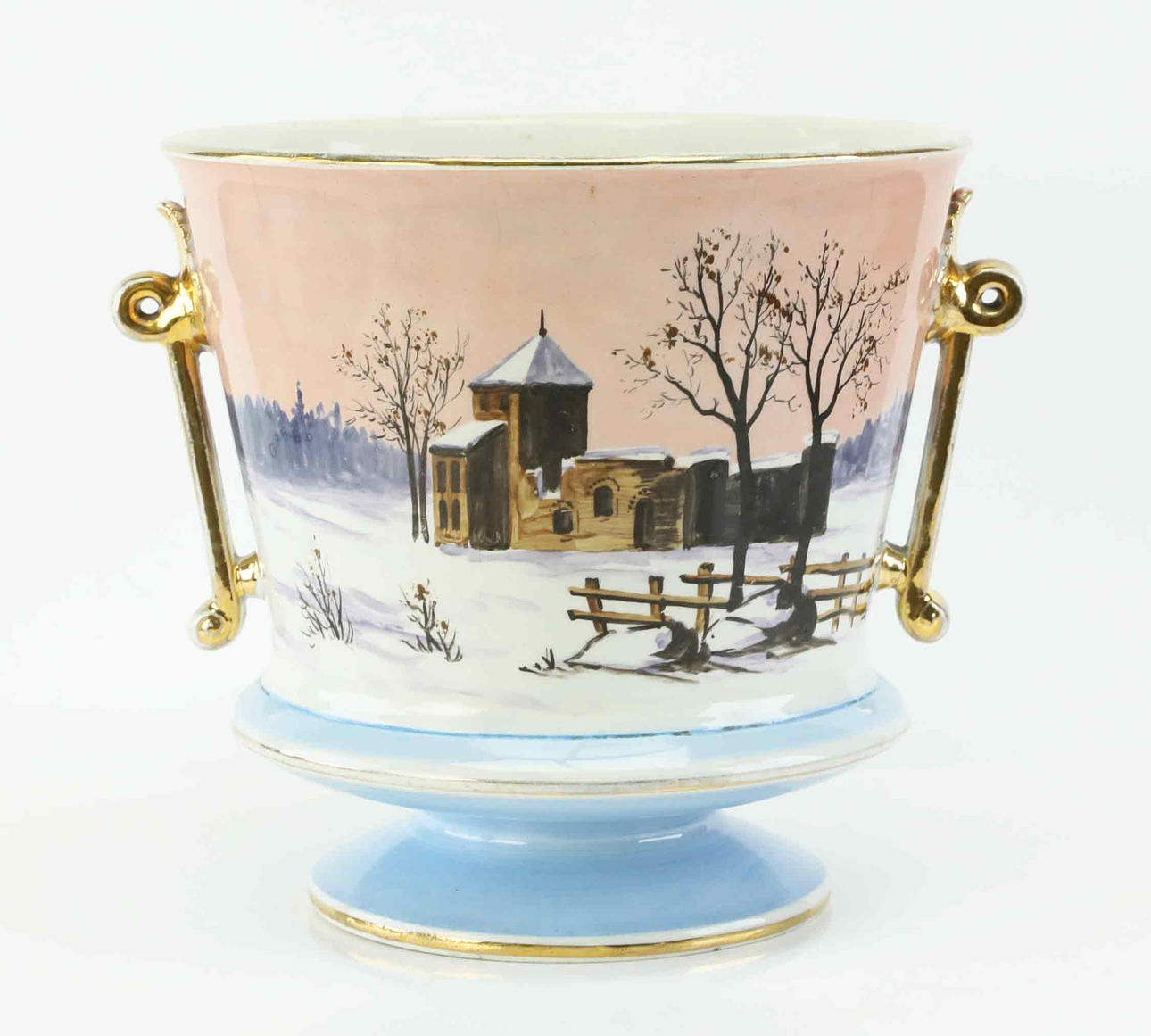 JARDINIÈRE, earthenware, Gustavsberg, 19th century.