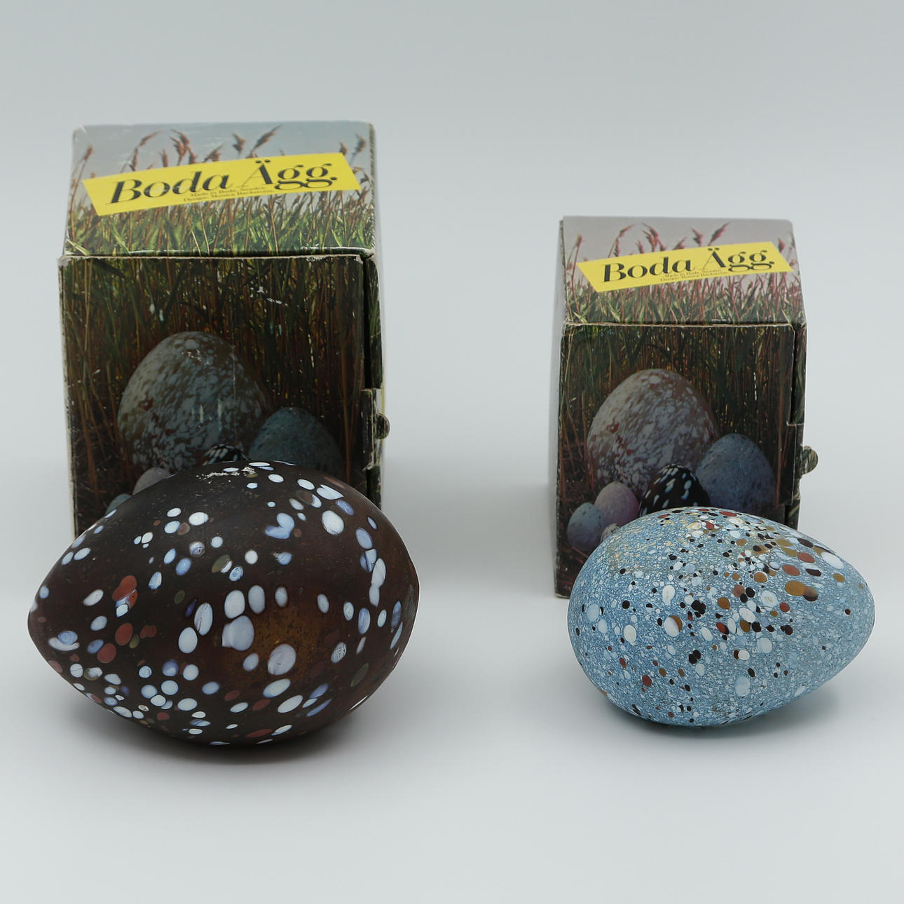 MONICA BACKSTRÖM. EGGS, 2 PCS, BODA, ORIGINAL BOXES.