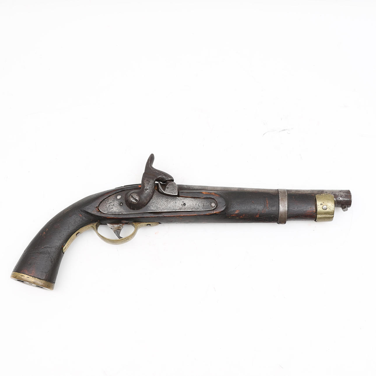 PERCUSSION PISTOL, 19th century.