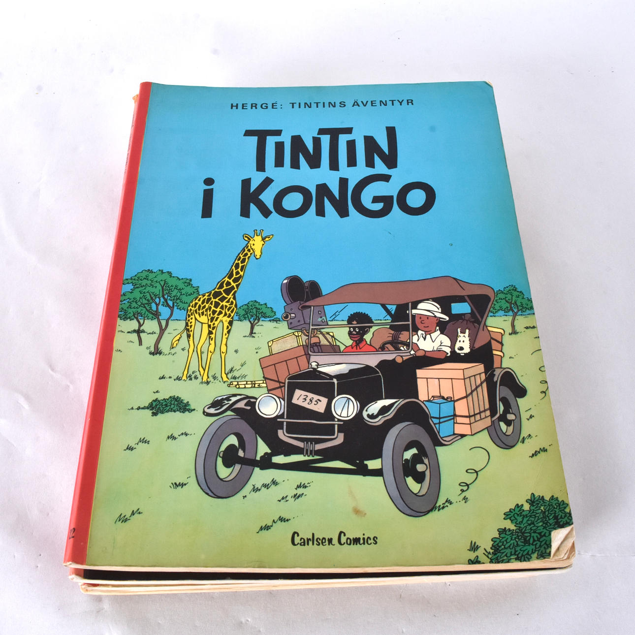 TINTIN, comic albums, 8 pieces.
