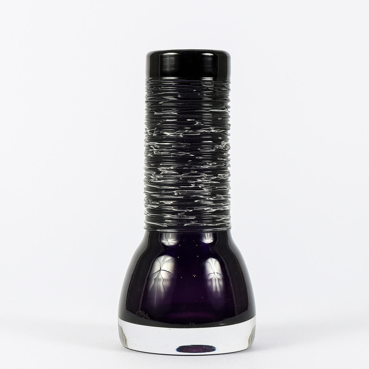 BENGT EDENFALK. Vase, Skruf, signed.