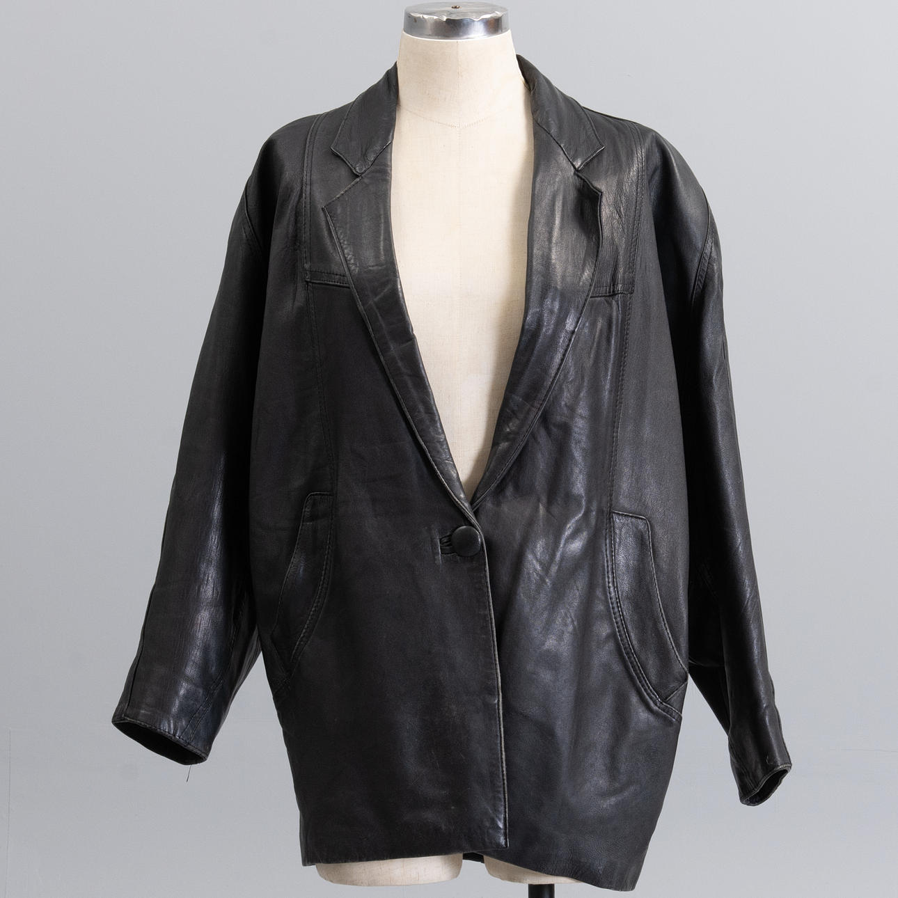 YVES SAINT LAURENT vintage leather jacket.