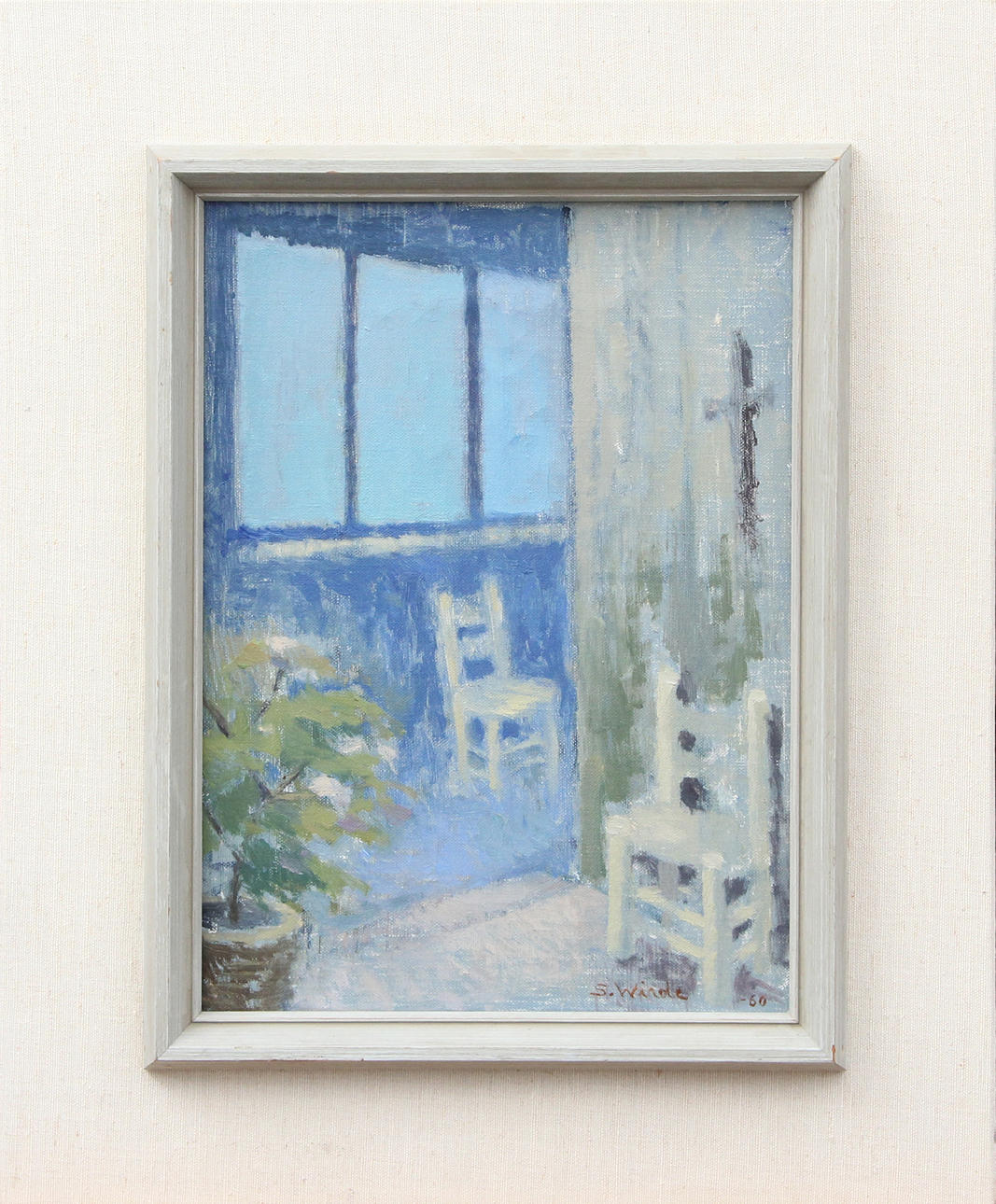 STIG WIRDE. OIL, on panel, signed.