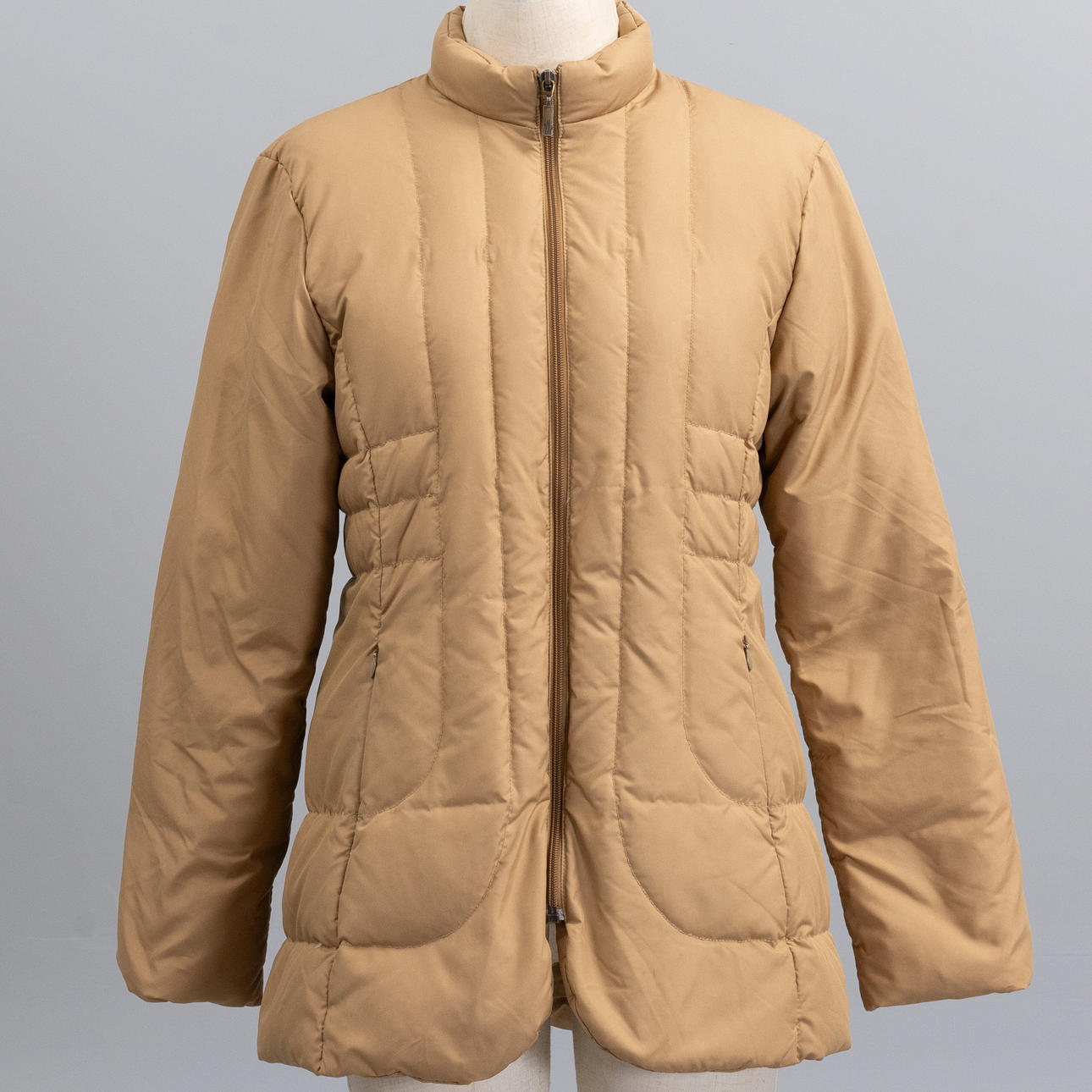 MONCLER DOWN JACKET in beige size 2.