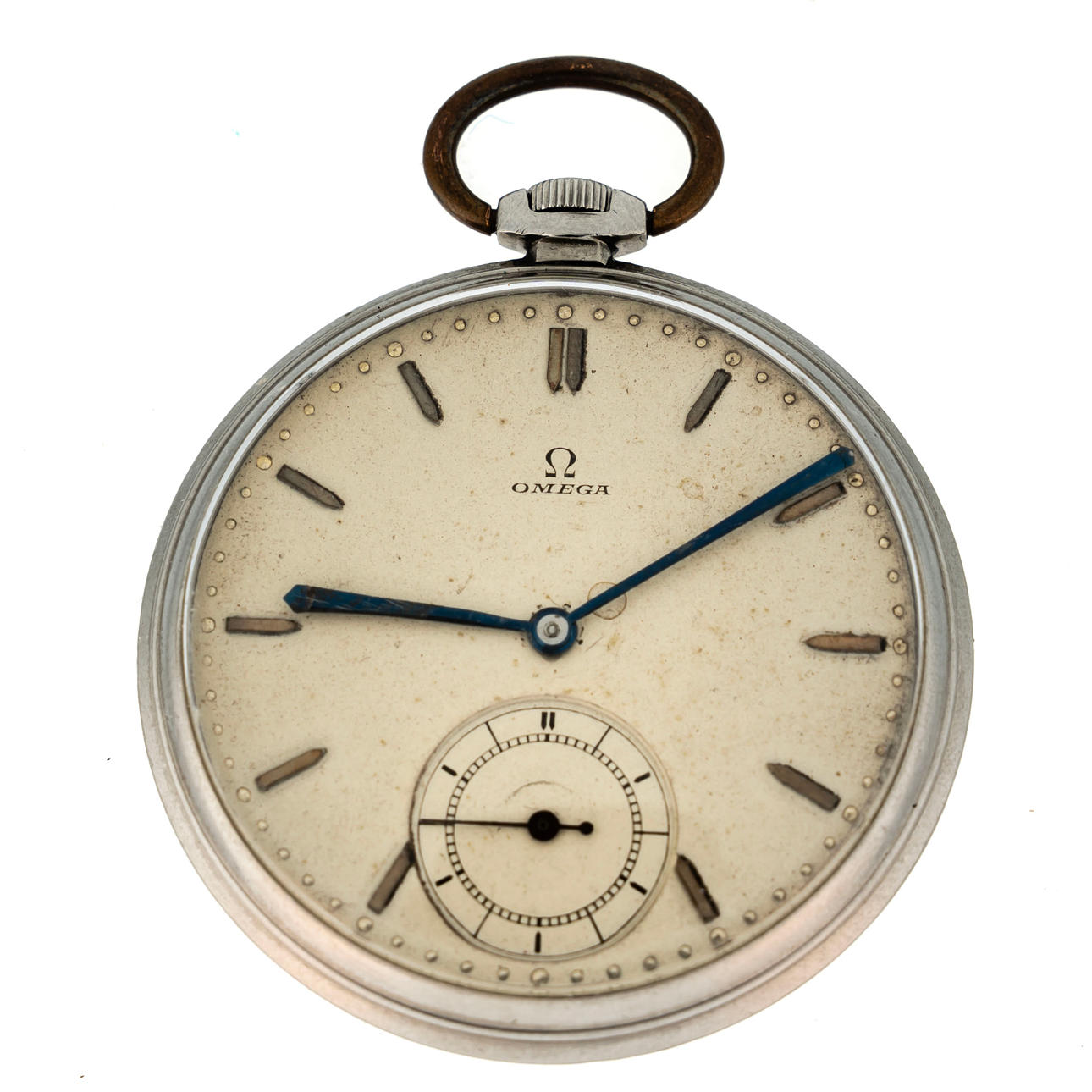OMEGA. Fickur, Silver 1900-tal.