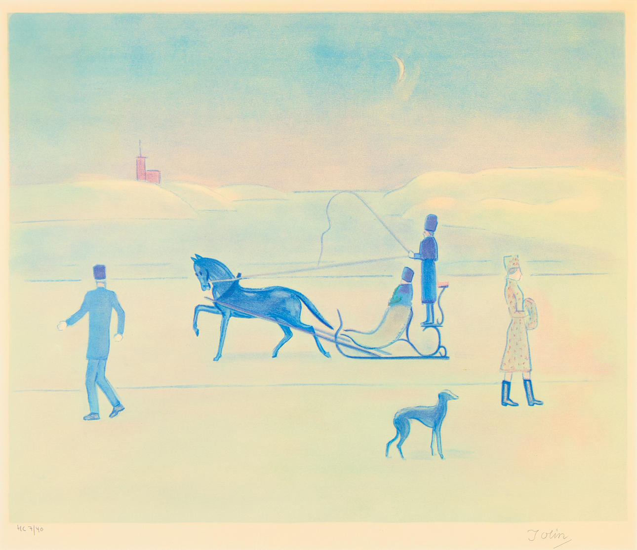 EINAR JOLIN. "Slädåkning".