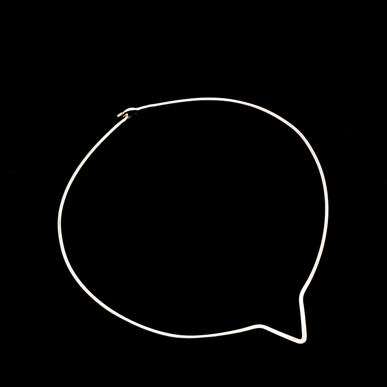 NECK RING, Sterling silver, BeH.