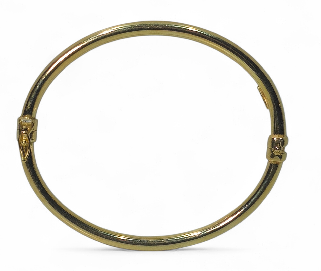 Gold-plated sterling silver bangle.