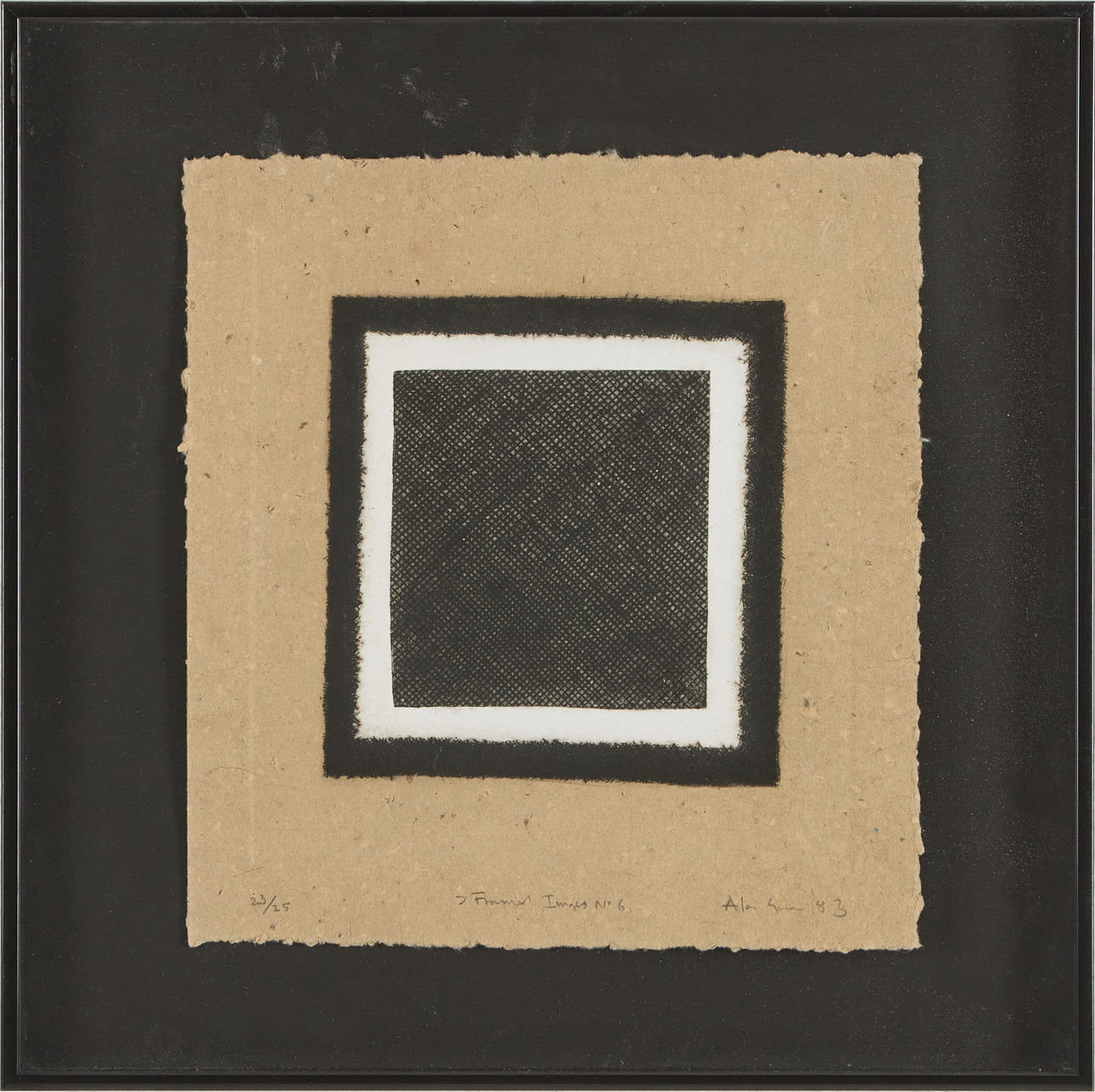 ALAN GREEN (1932-2003). "Frames Images No 6", colour etching.