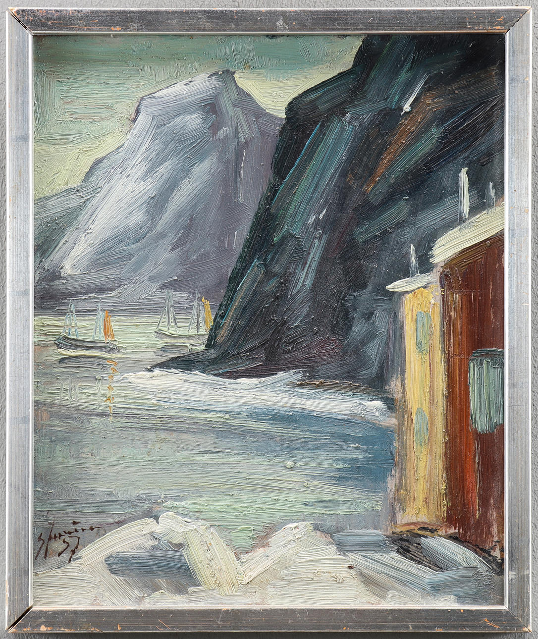 UNIDENTIFIED ARTIST oil on panel, signed. Art - Paintings - Auctionet