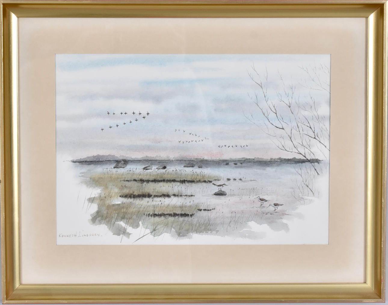 KENNETH LINDGREN. Watercolour.