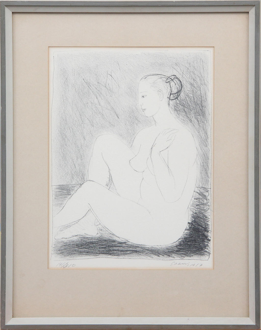 LENNART GRAM. LITHOGRAPH, signed 1957.