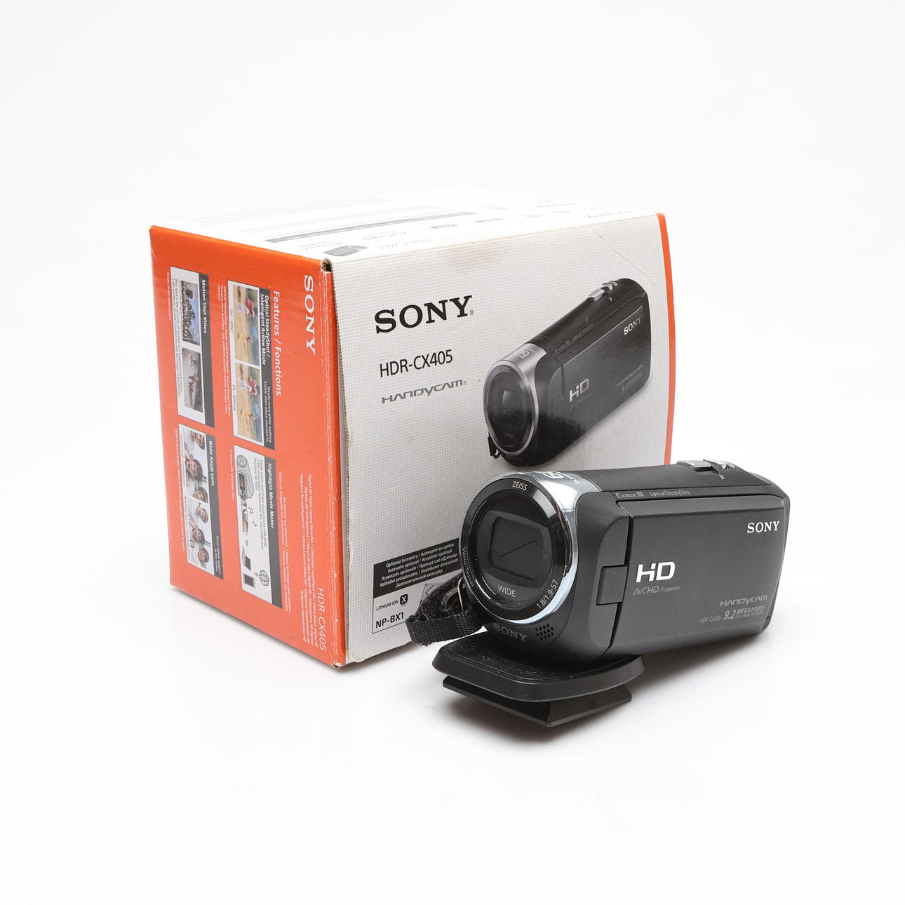 VIDEO CAMERA, Sony, HDR-CX405, with accessories.
