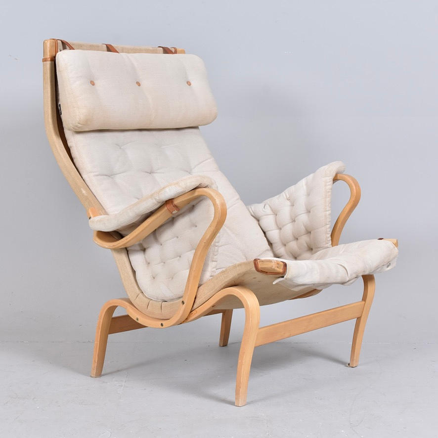 BRUNO MATHSSON. Easy chair, "Pernilla". Dux.