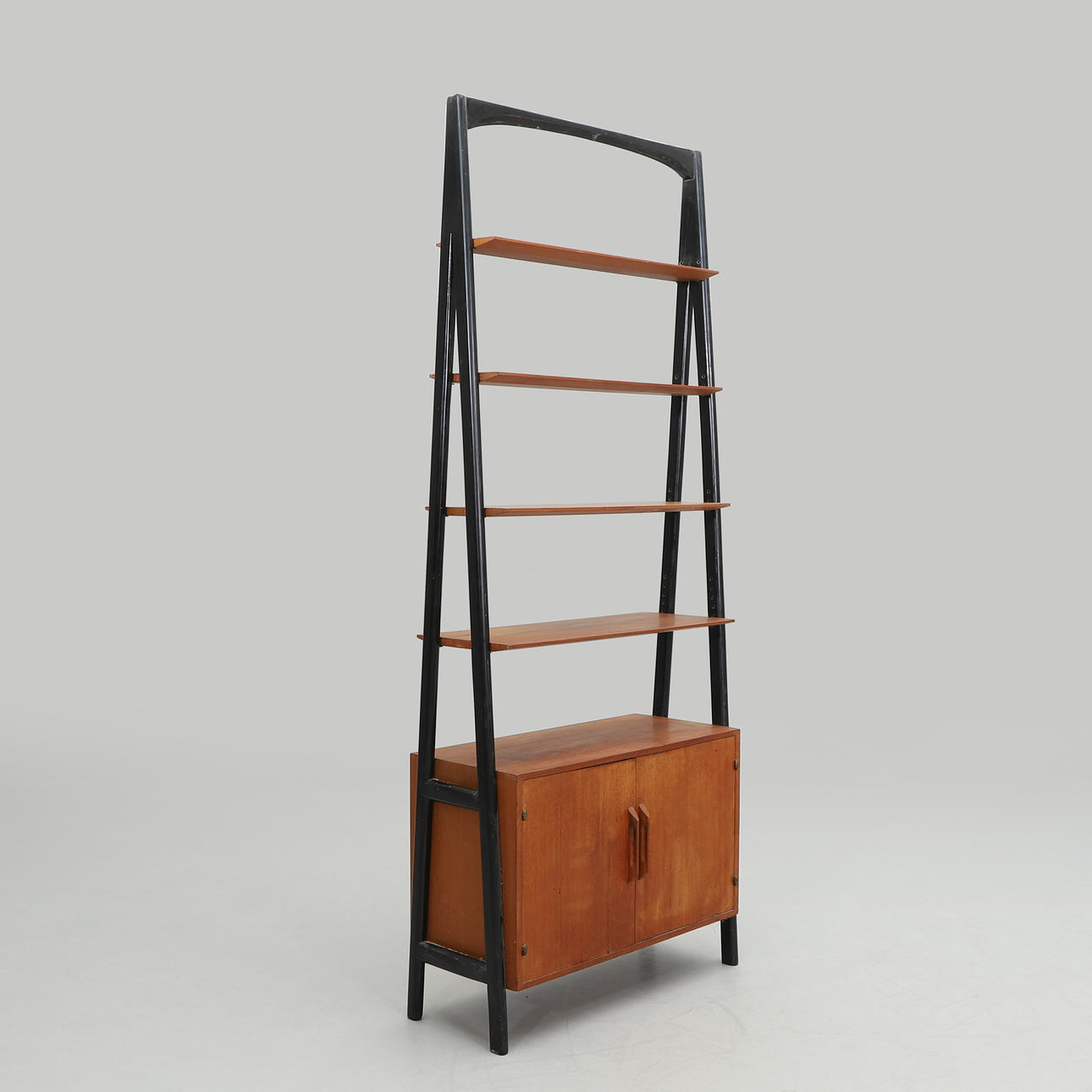 BOOKCASE, teak, mid-20th century.