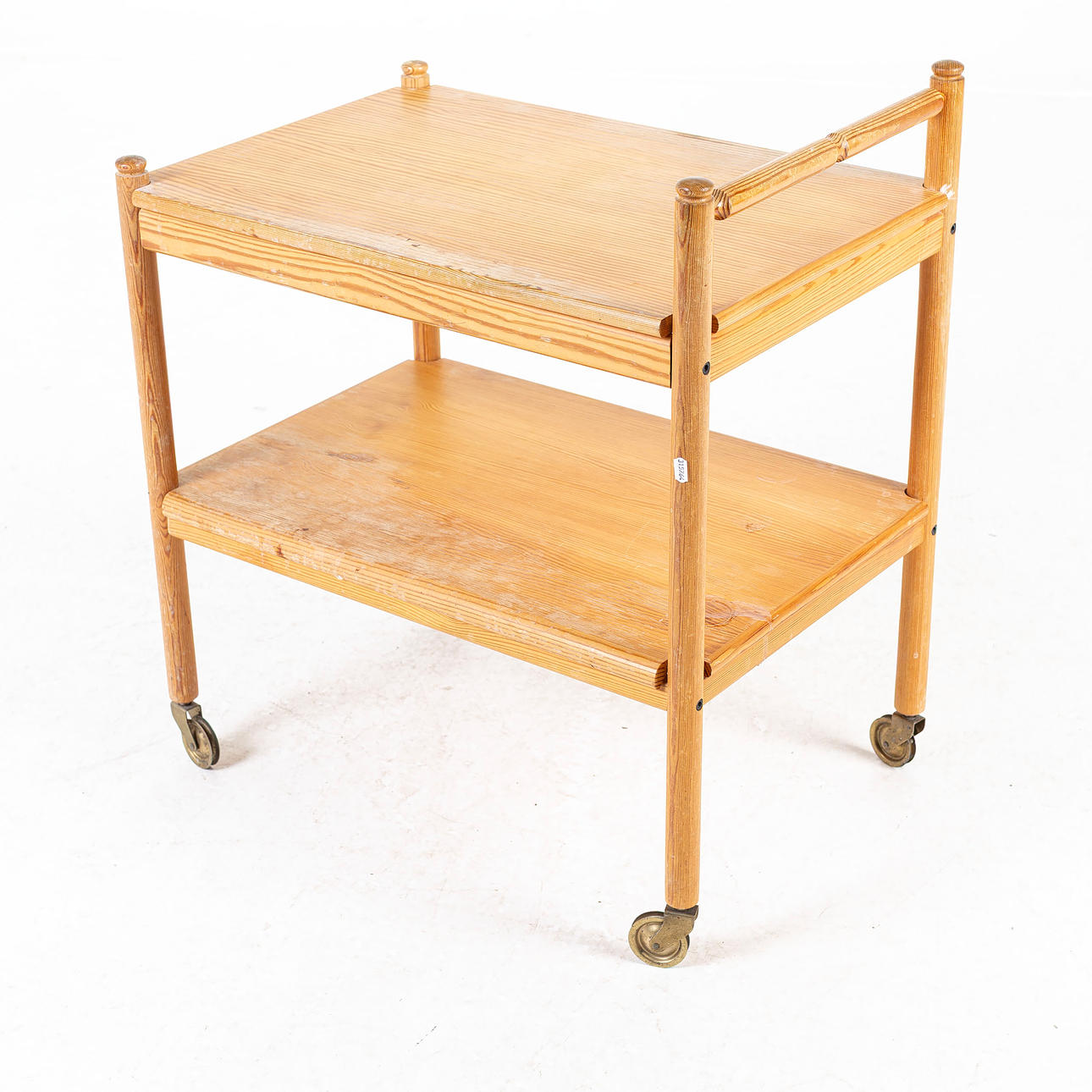 SERVING TROLLEY, pine, 1960s/70s.