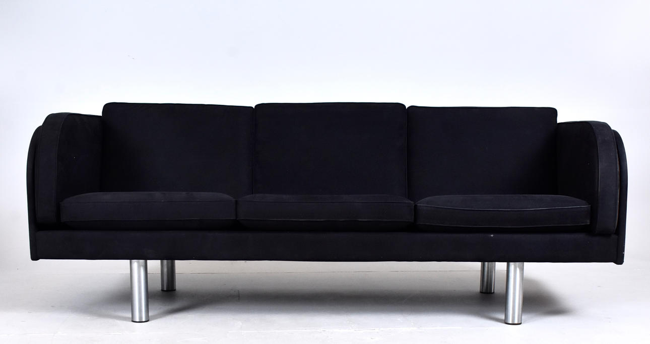 JÖRGEN GAMMELGAARD. Sofa, 3-seater, suede, model EJ20/3.