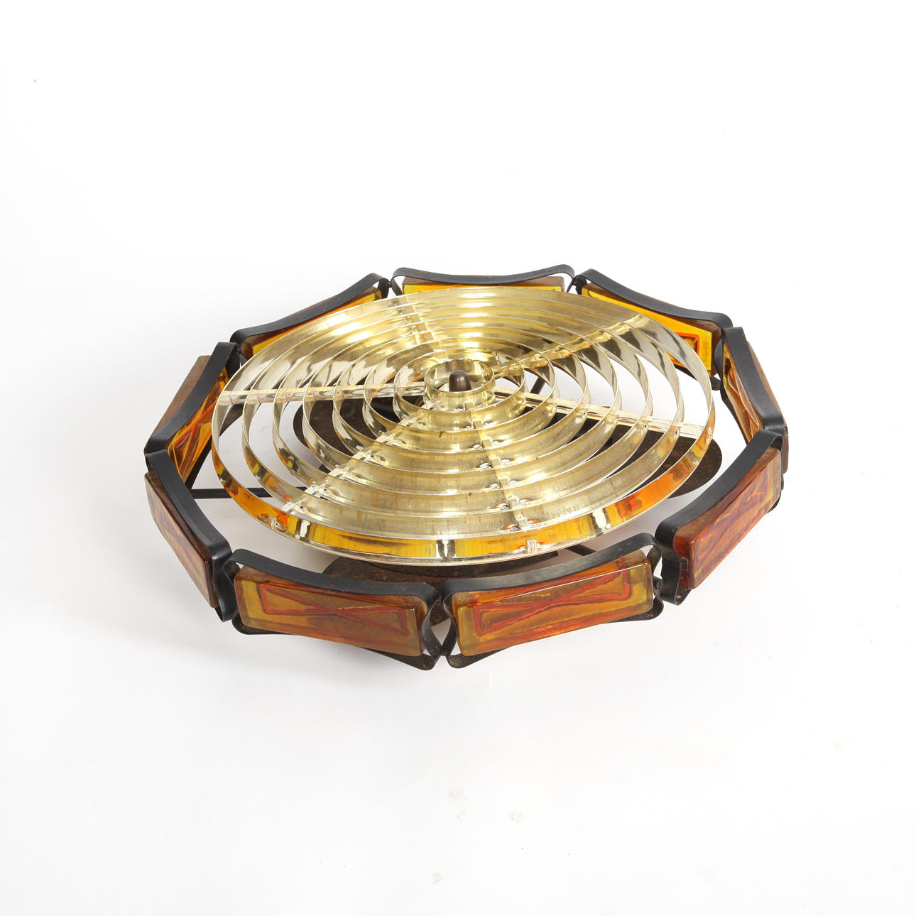 CEILING LIGHT, glass, Sweden 1960s.