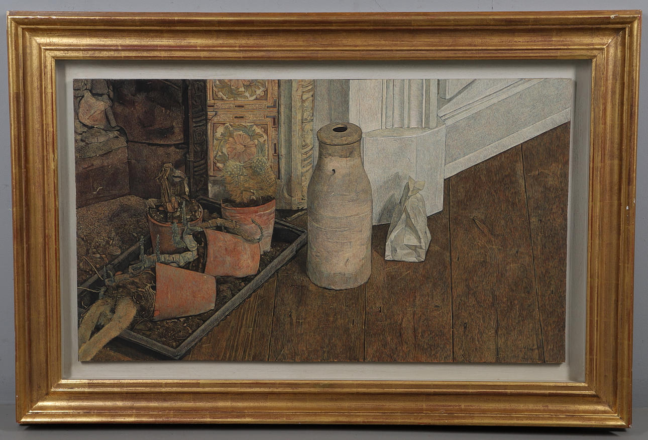 ANTONY WILLIAMS VPRP NEAC (B. 1964). STILL LIFE WITH CACTI.