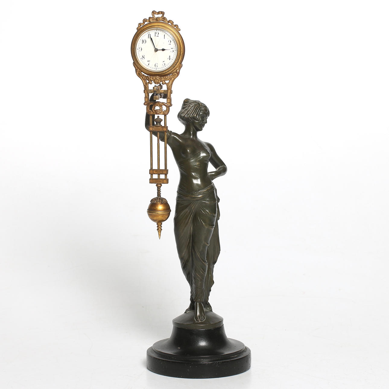 BORDSUR, bronz, Junghans, Art Deco, 1800-talets slut.