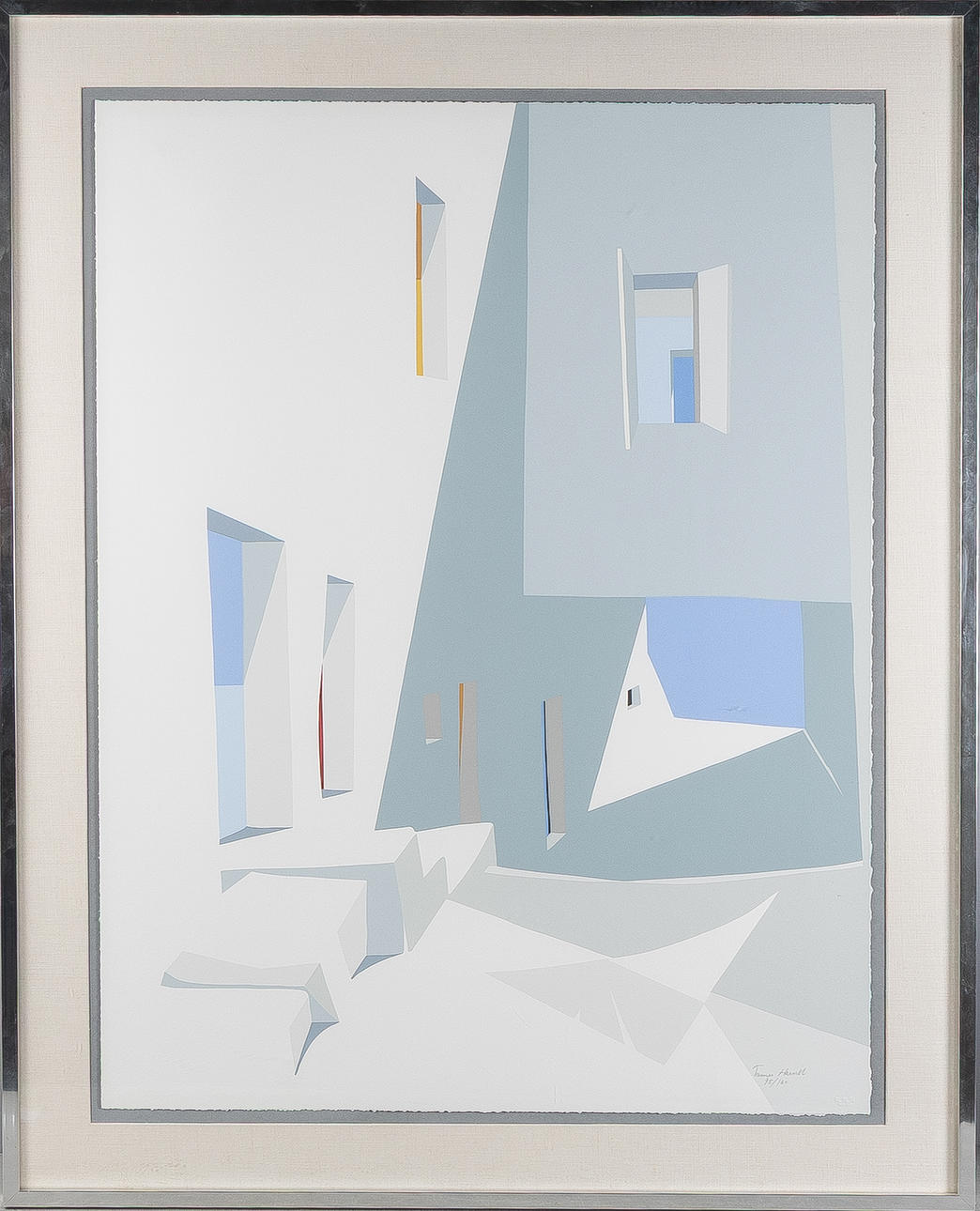 JAMES HARRILL (1936-1996). Composition, lithograph.