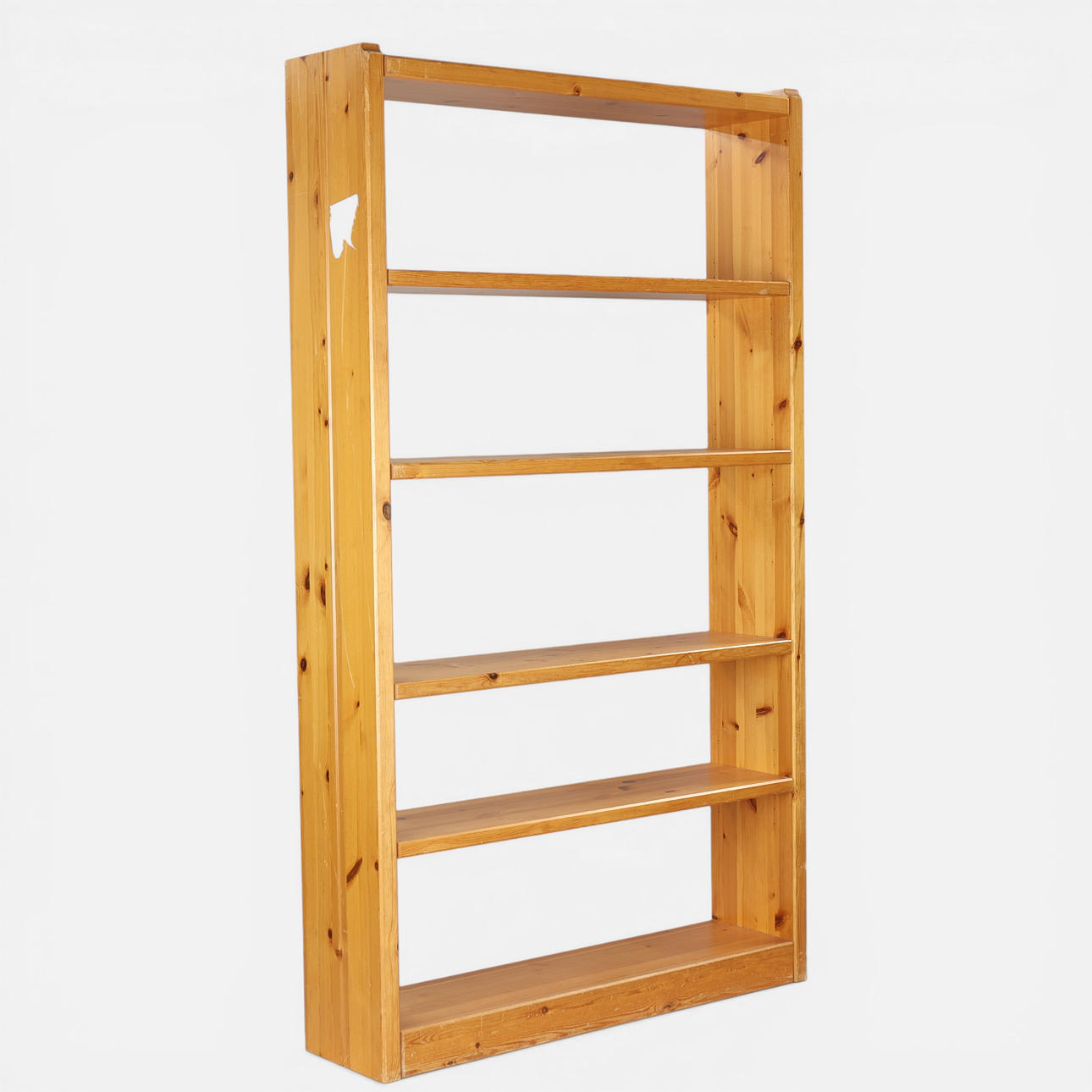 Bookcase in solid pine, Scandinavia, approx. 1970s.