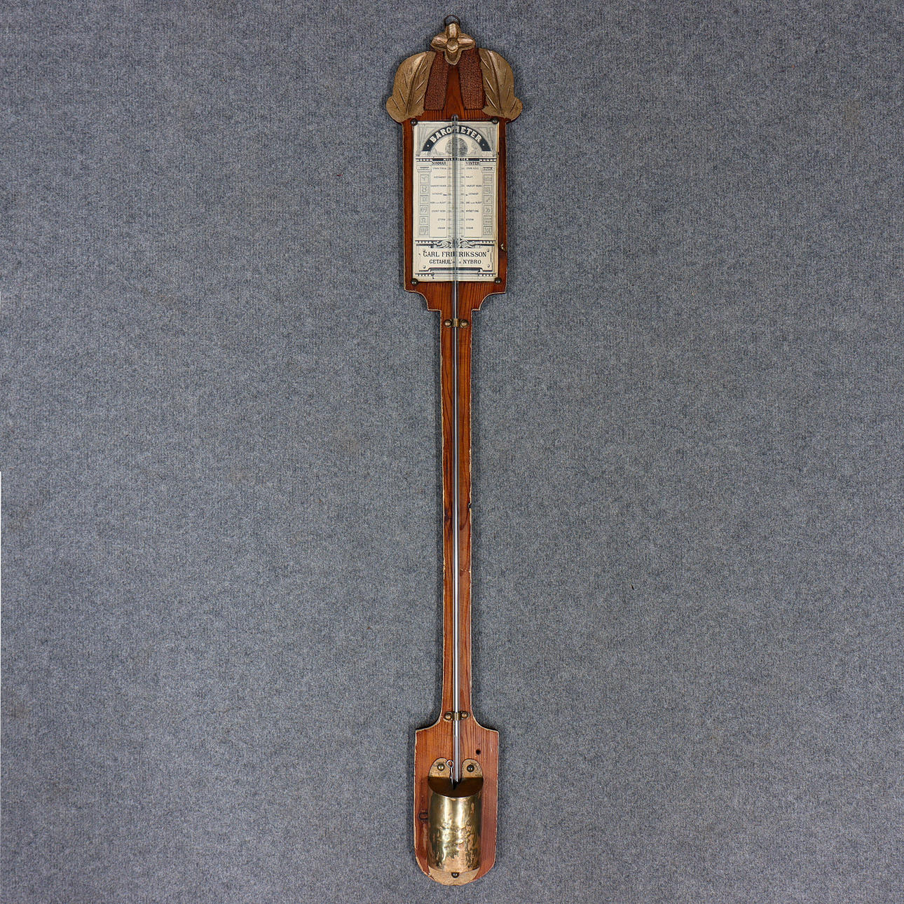 BAROMETER (102cm) CARL FREDRIKSSON, GETAHULT, NYBRO.