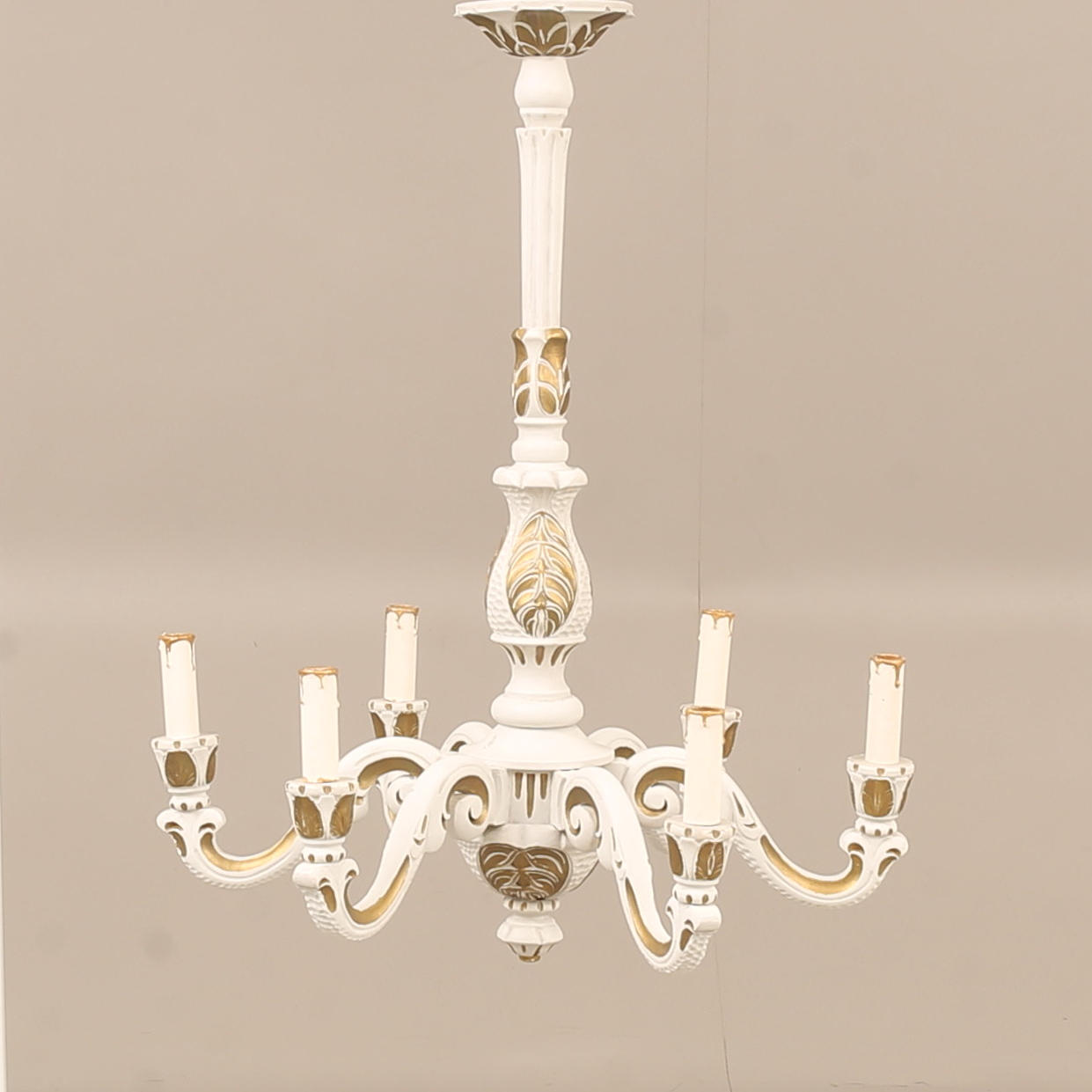 CEILING LAMP, wood, 20th century.