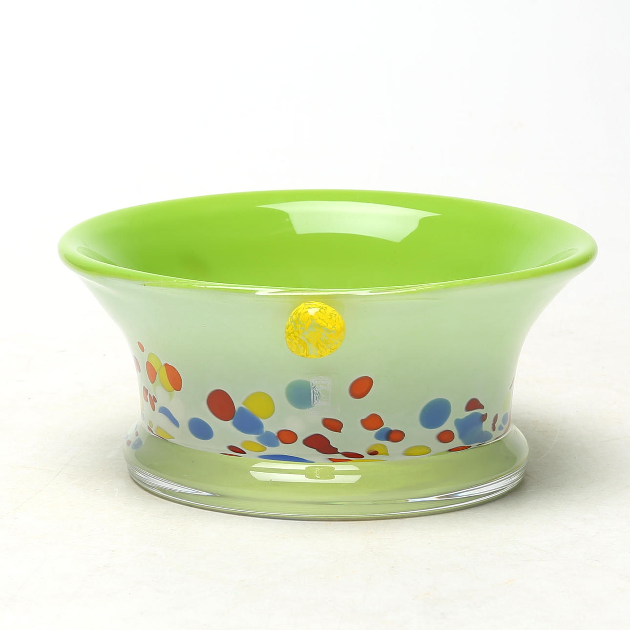 BOWL, glass, Johansfors, unsigned.