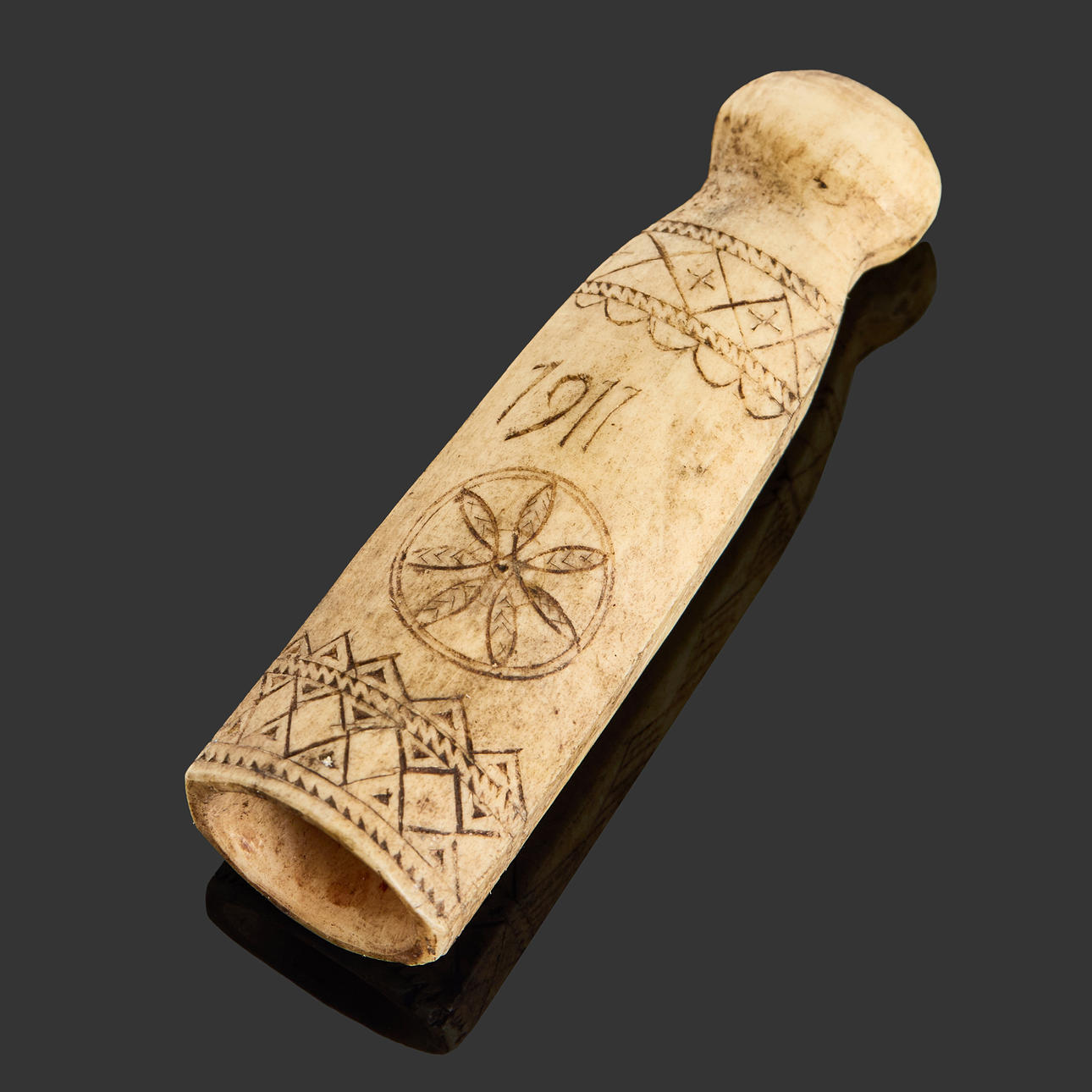 NEEDLE CASE, Sami work, dated 1911. Ethnographica - Sami Arts & Crafts ...