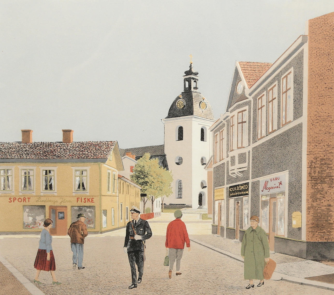 REINHOLD LJUNGGREN. lithograph, signed.