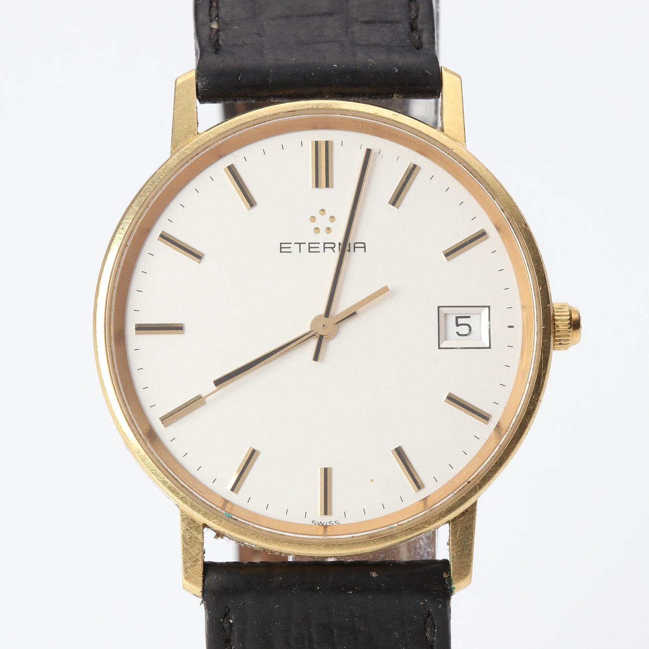 ETERNA, WRISTWATCH. 18k gold case, quartz.