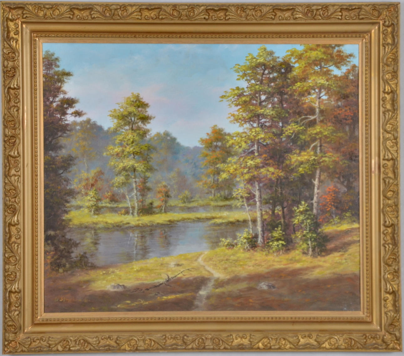 OKÄND KONSTNÄR. Olja på duk.