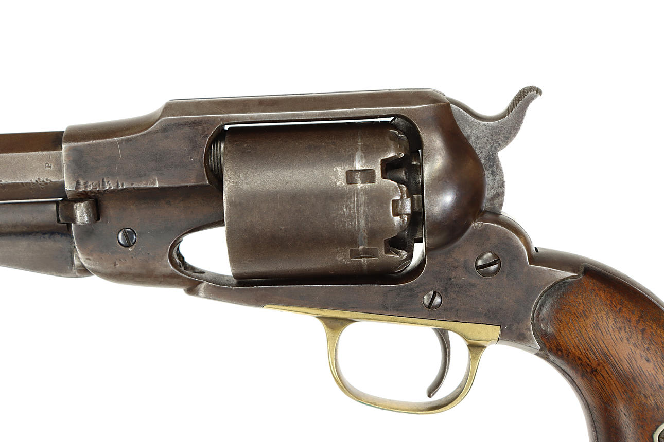 PERCUSSION REVOLVER, Remington, model 1858 New Army, .44 caliber black ...