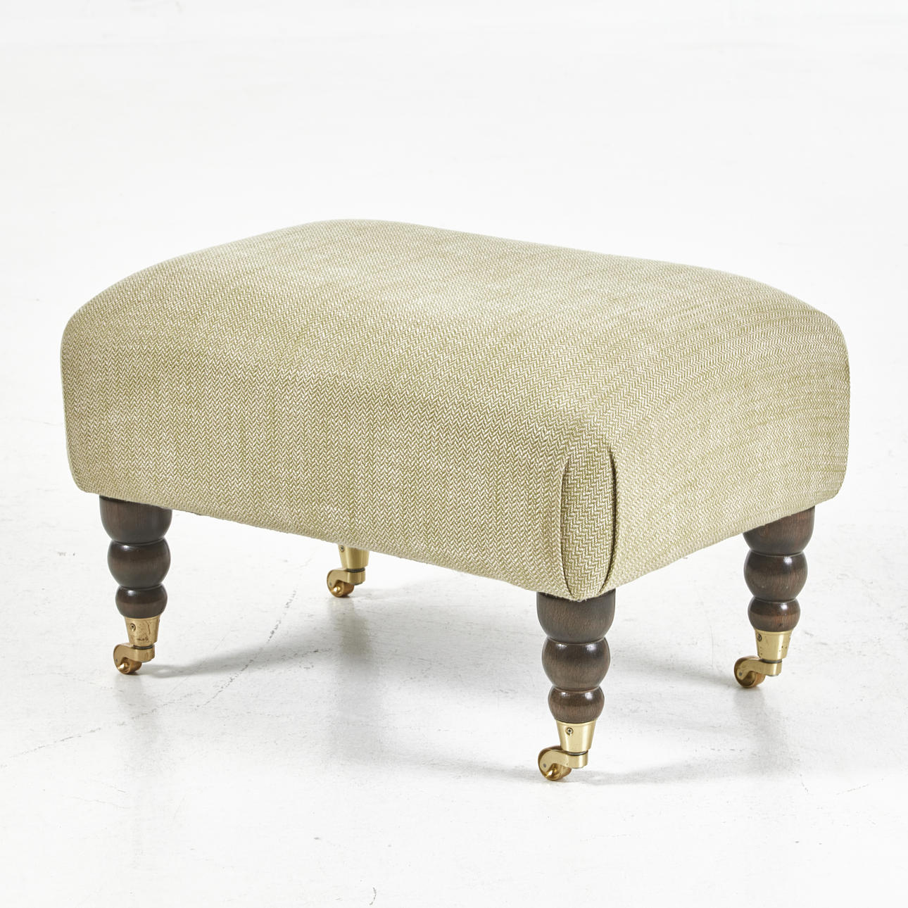 FOOTSTOOL, Howard style, with casters, contemporary.