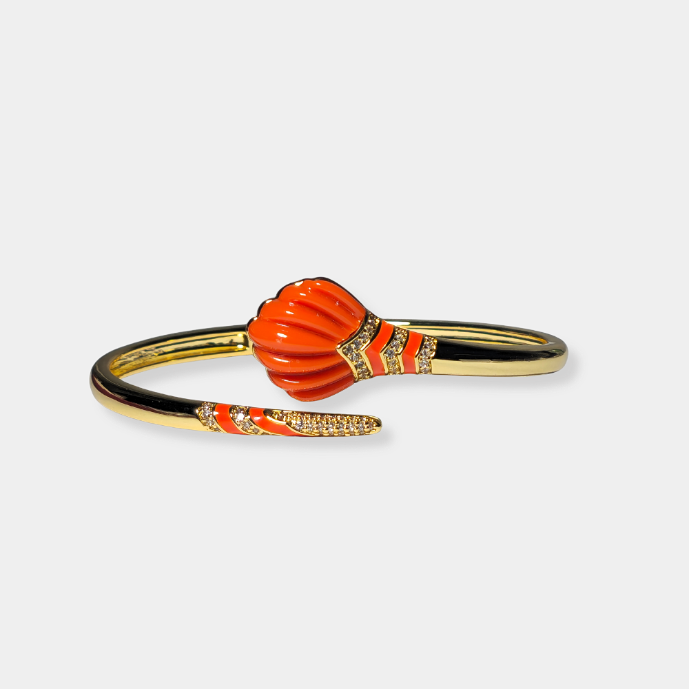 GOLD-PLATED BRASS BRACELET.