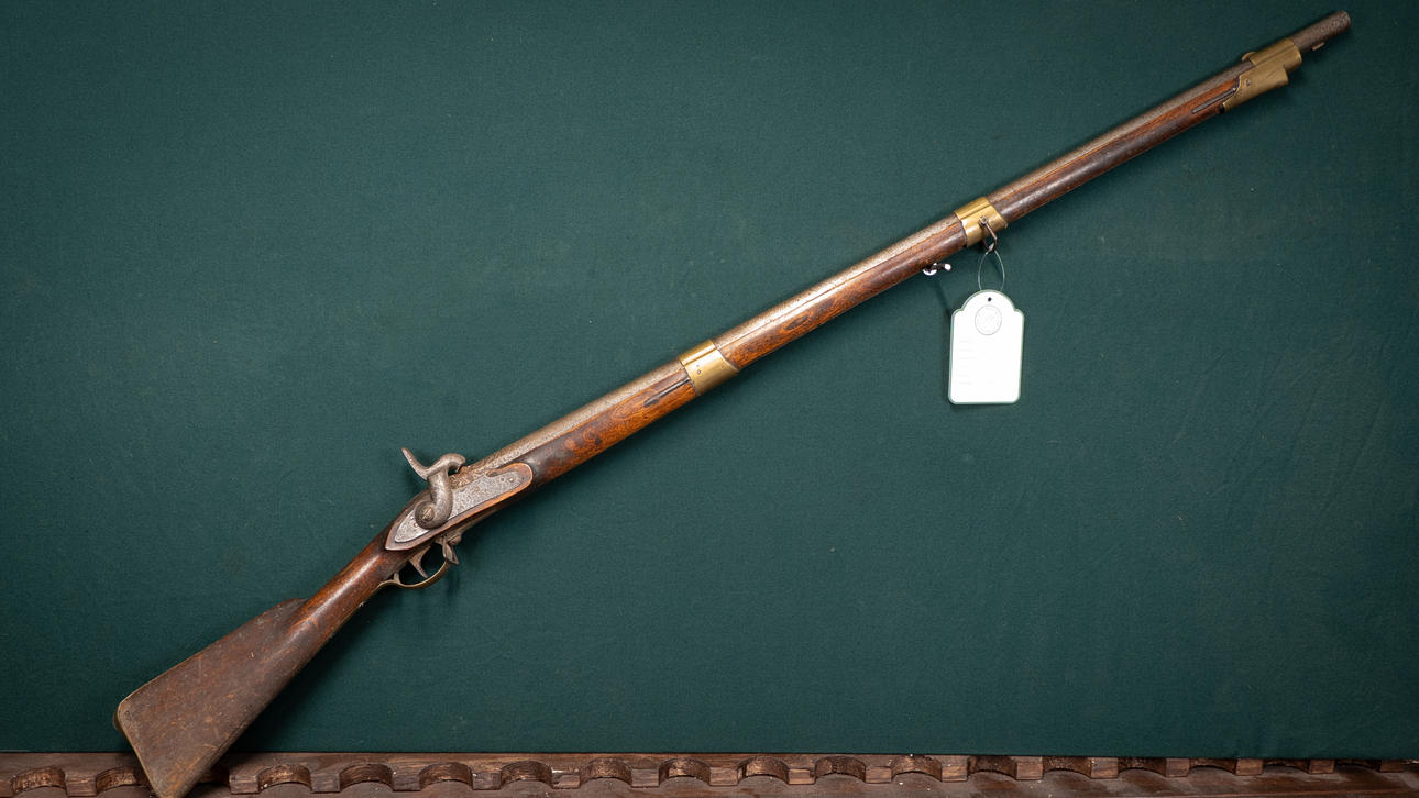 Percussion rifle, Swedish, m/1815-49 for the infantry. Weapons ...
