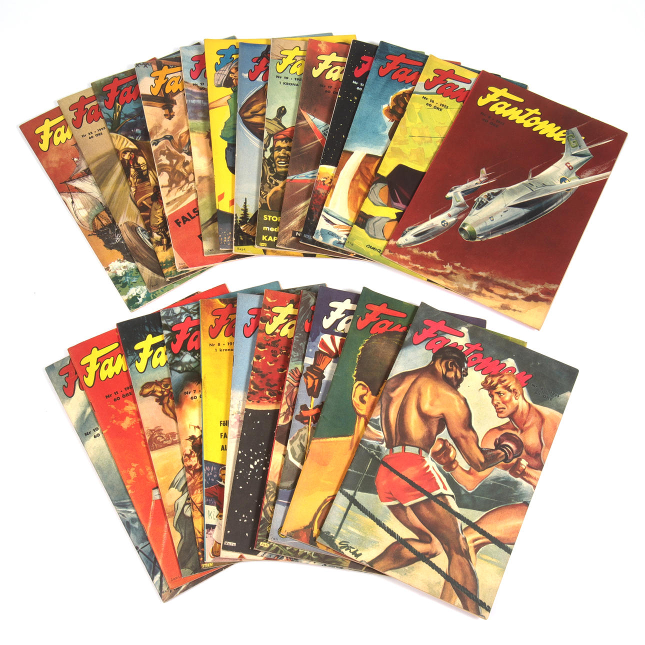 FANTOMEN, 24 issues, year 1955.