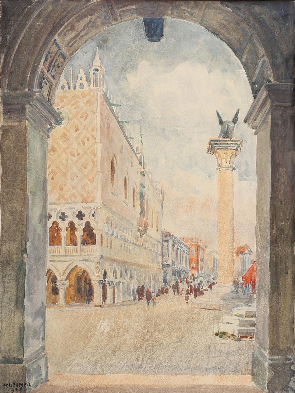 AXEL KLEIMER. ST. MARK'S SQUARE, VENICE.