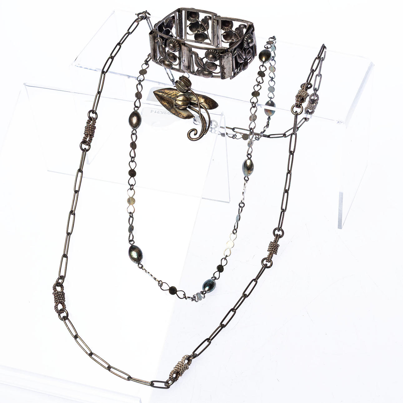 SILVERSMYCKEN, 4 delar, ca 122 g.