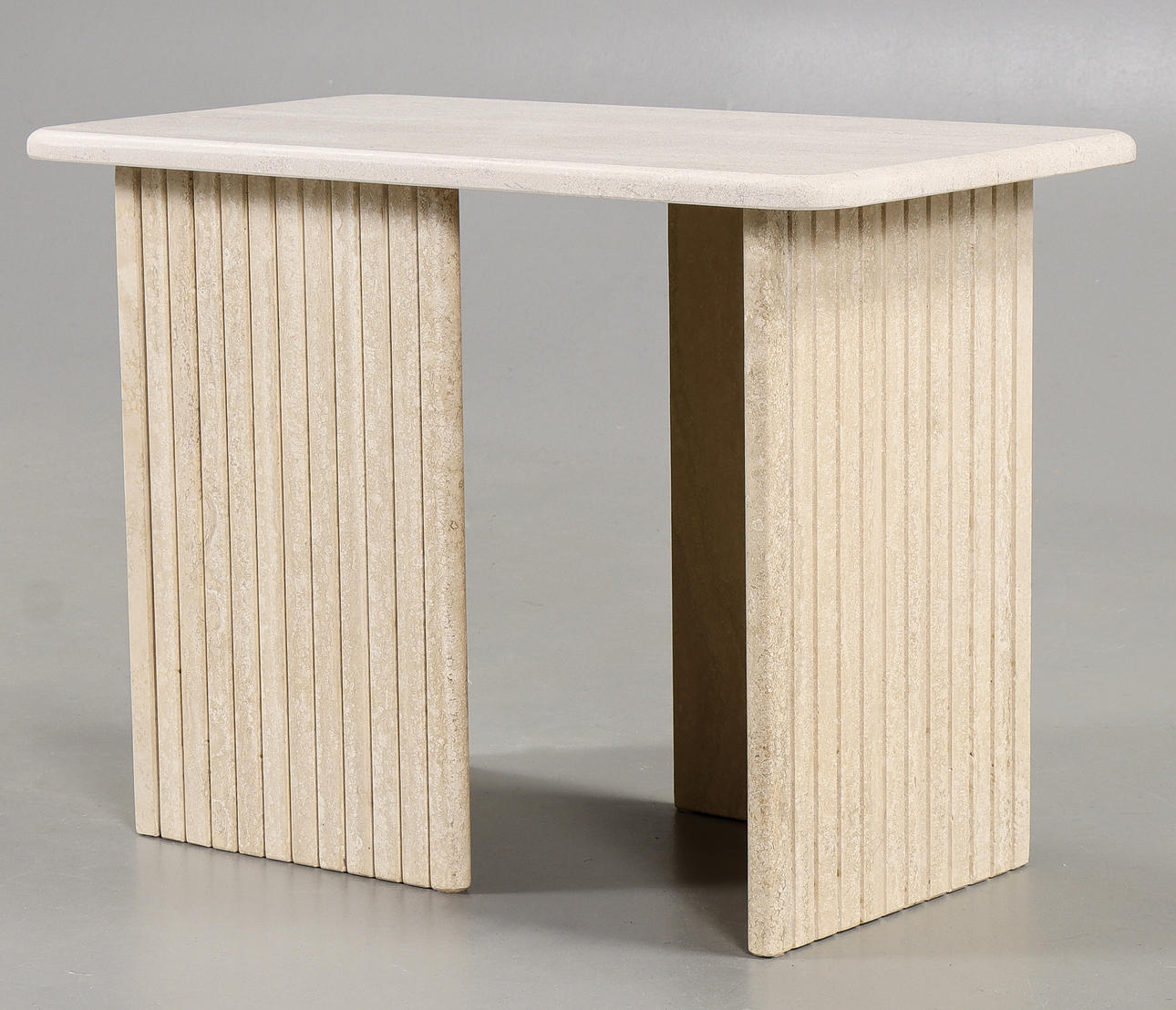 COFFEE TABLE Travertine, 20th century.