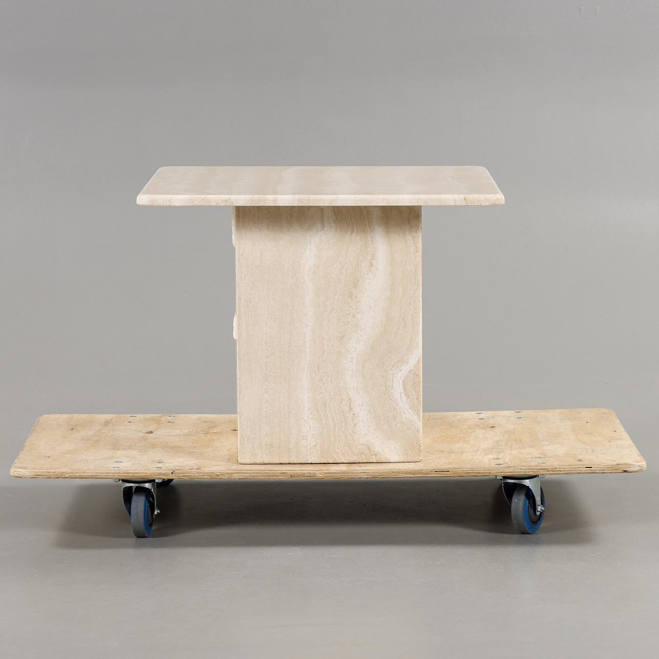 COFFEE TABLE Travertine, 20th century.
