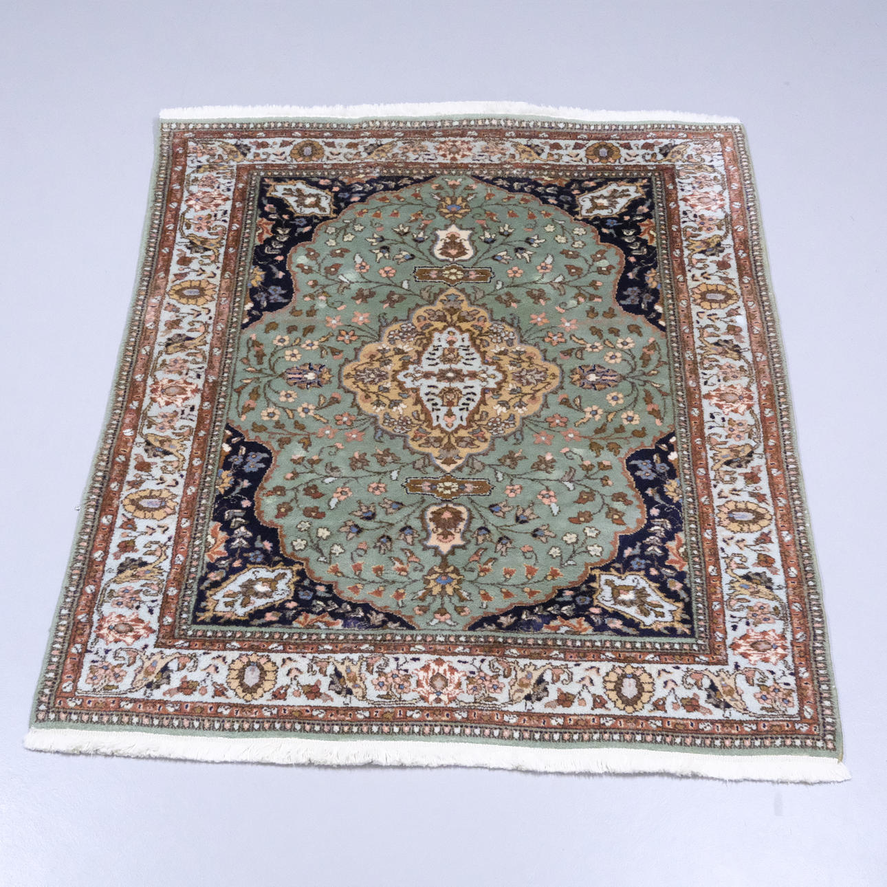 HAND-KNOTTED CARPET, TABRIZ PATTERN, NESSIMS.