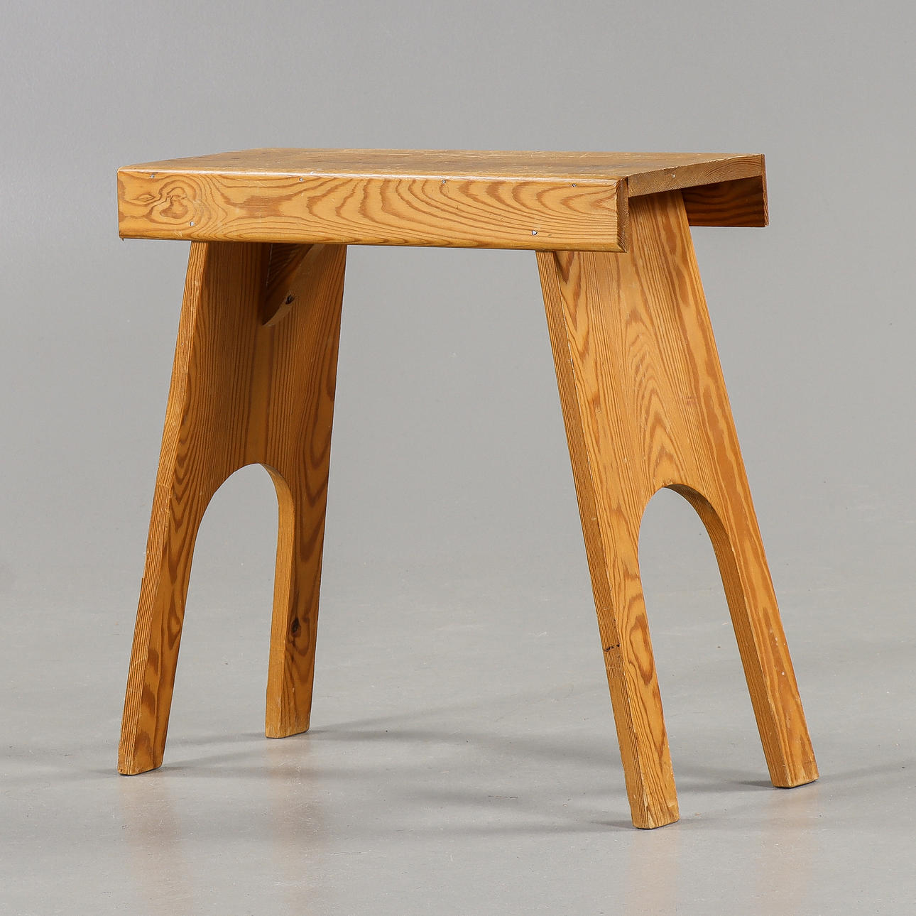 STOOL, pine, 1960s/70s.