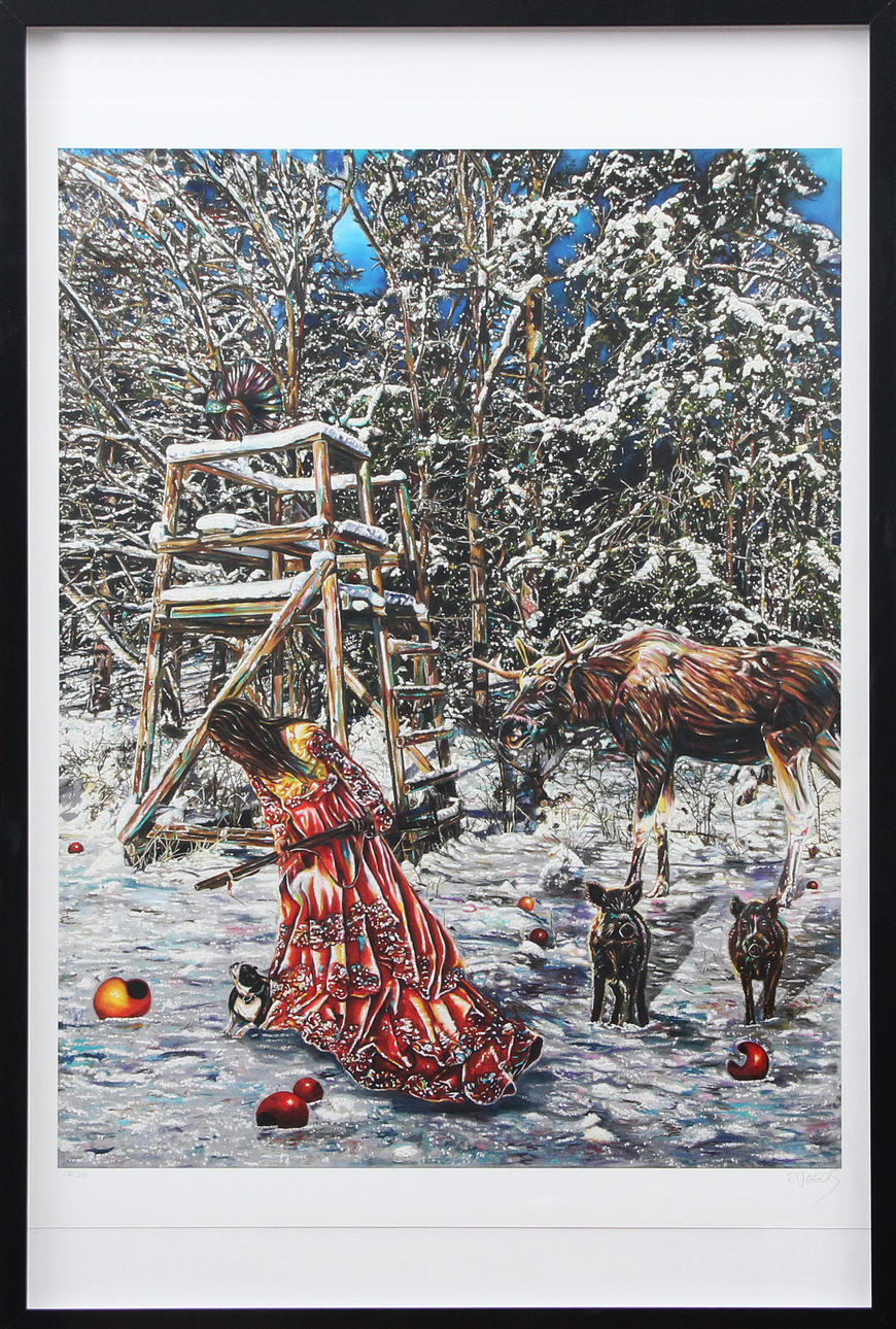 CAROLINE AF UGGLAS. LITHOGRAPH, signed.