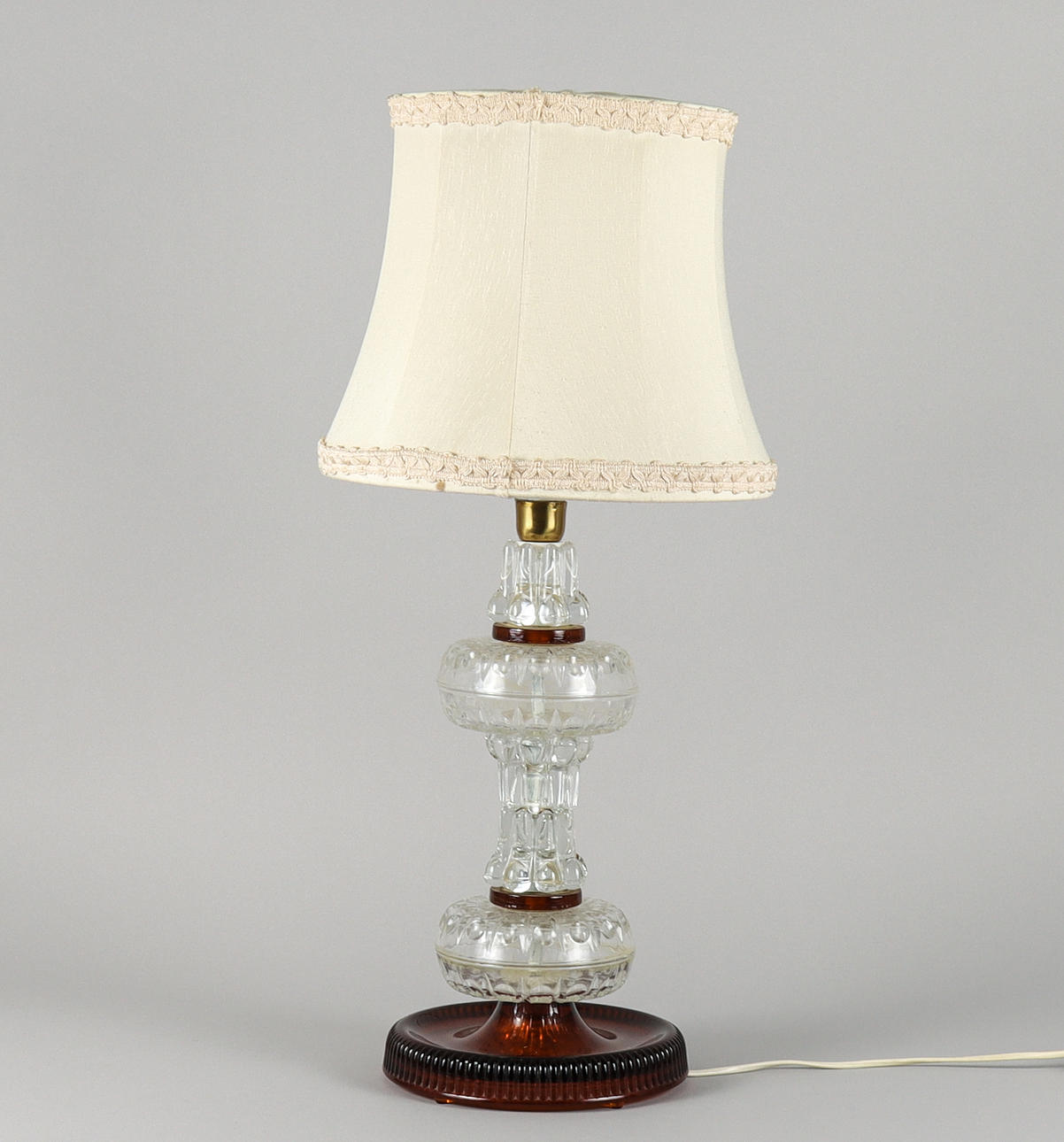 TABLE LAMP glass, 1960s/70s.