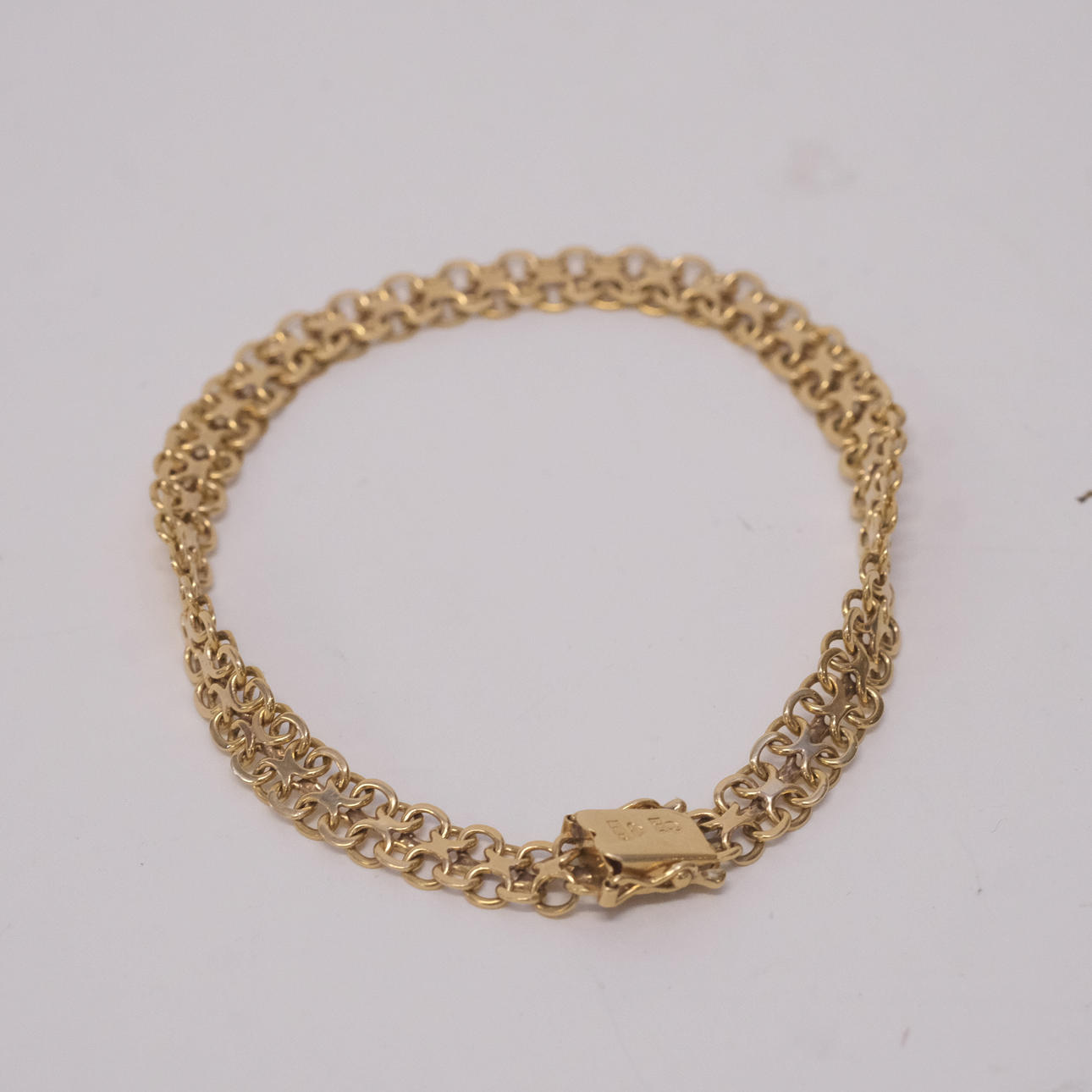 ARMBAND, X-LÄNK, 18K GULD.